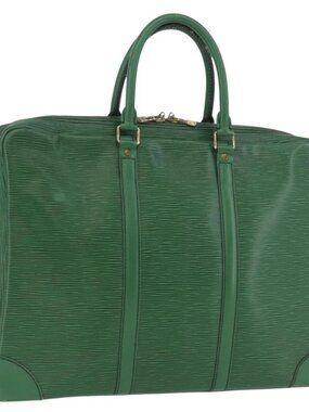 LOUIS VUITTON Epi Porte Documents Voyage Business Bag Green M54474 Auth LNZ462